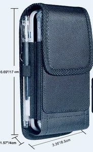 Mobile Dual Mobile Phone Holster Case w/Pouch & Belt Clip (Holds 2-Phones) NEW - Picture 1 of 7