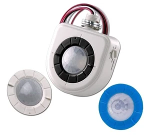 Leviton OSFHU-I4W 480 Volt Occupancy Sensor with 3 Interchangeable Lenses -... - Bild 1 von 2