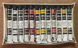 Vintage Shiva Signature Permanent Artists Oil Color Set 12 Bottles Of 10ml - NEW - Picture 1 of 9