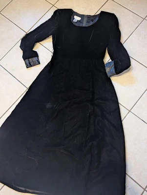 Vestido romance oscuro gótico grunge vintage años 90 Y2k talla 4  Foto 1 de 4