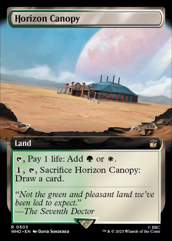 MTG FOIL Full Art Horizon Canopy English [WHO] - Image 1 of 1