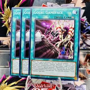 3x Yugioh Playset Gouki Gameface DOOD-EN056 Common 1st Ed Near Mint - Picture 1 of 1