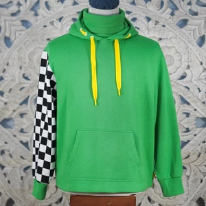 Vans x Tierra Whack Hoodie Green Checkered Sleeve Cotton Blend Men’s S Collab - Picture 1 of 8