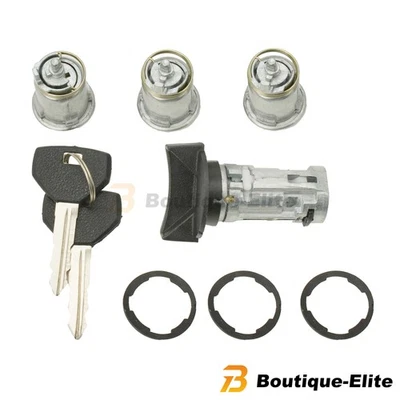 For 1990-1995 Jeep Wrangler YJ Cherokee XJ Ignition Switch Lock Cylinder Keys US - Image 1 of 4