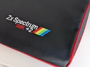 ZX SPECTRUM 128K +2 - cubierta antipolvo - gris grafito - bordado - Imagen 1 de 3