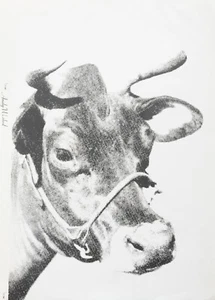 NEW Andy Warhol, Cow, Wall Art, Print, Poster or Canvas FREE SHIPPING - Picture 1 of 4