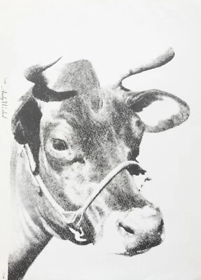 NEW Andy Warhol, Cow, Wall Art, Print, Poster or Canvas FREE SHIPPING - Image 1 of 4