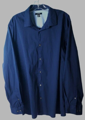 Alfani Men's Dress Shirt Navy Blue XXL - Imagem 1 de 4