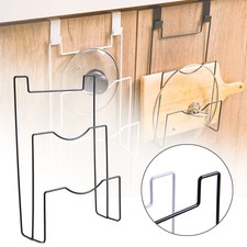 Over The Door Cabinet Lid Rack Pot Storage Pan Stand Holder Kitchen Organizer