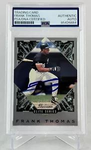 FRANK THOMAS SIGNED HANDSIGNIERT 1993 DONRUSS THE ELITE SERIES #37 PSA/DNA 6884 - Bild 1 von 2