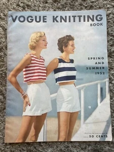 Vintage VOGUE KNITTING Book Spring And Summer 1952 - Fashion Magazine - Bild 1 von 7