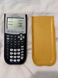 Texas Instruments TI-83 Plus Graphing Calculator + Cover Tested Works - Picture 1 of 2