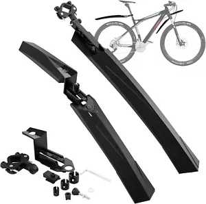 Bicycle Mudguard Set, Universal Front and Rear Mudguards, Adjustable - Picture 1 of 7