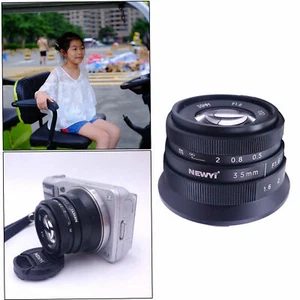 35mm f/1.6 APSC Lens for Sony A6300 A5100 NEX-3 NEX-5 NEX-5T NEX-5C A7 A7II - Picture 1 of 9