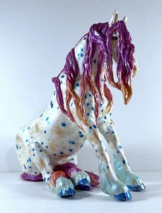 Custom Painted Alchemy Sitting Draft, Resin, Appaloosa Deco, 1:16 Scale - Picture 1 of 12