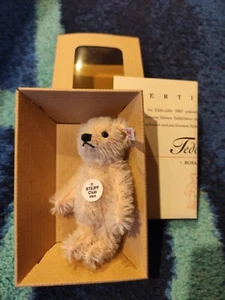 Steiff Club Geschenk 2003 Teddy bear, 7cm, rosé OVP - Bild 1 von 1