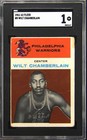 1961 Fleer #8 Wilt Chamberlain Rookie RC SGC 1