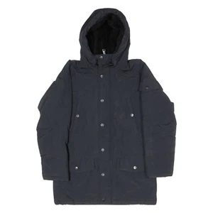CARHARTT WIP Anchorage Faux Fur Lined Hood Womens Parka Coat Black Nylon M - Picture 1 of 6