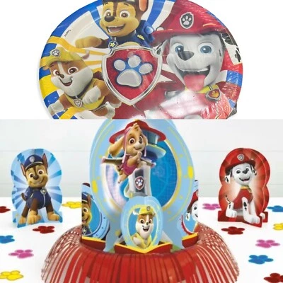 PAW Patrol Multi-color Birthday Paper Foil Table Party Decoration Kit + 8 Plates - Image 1 of 4