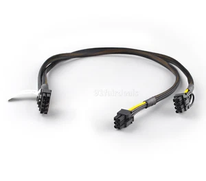 PCIE 10P to 8Pin 6Pin Power cable HP DL580 DL585 DL980 G7 Power 631660-B21 50cm - Picture 1 of 10