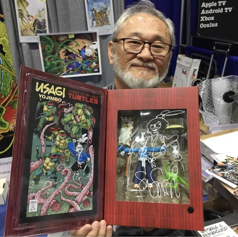 2017 Nickelodeon SDCC USAGI YOJIMBO Figure! Signed & Sketched By Stan Sakai Cover