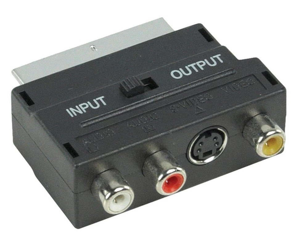 Goobay SCART zu Composite Audio Video und S-Video Adapter (50123)