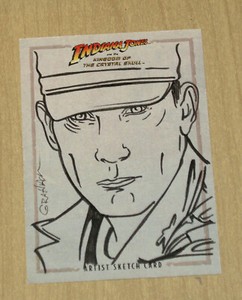 2008 Topps Indiana Jones Crystal Skull sketch card 1/1 Kevin Graham