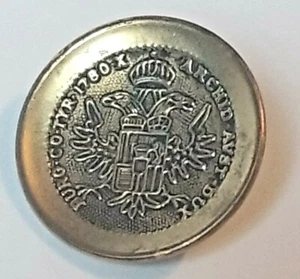 DE COLECCIÓN ARCHID AVST DUX BURG CO TYR 1780X BOTÓN METAL ORO DOBLE ÁGUILA - Imagen 1 de 4