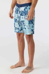 Neu O'Neill Cruzer 19" Overknee Boardshorts Strand blau Gr. 34 für Herren - Bild 1 von 23