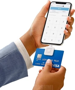 Credit Card Reader Chip Machine for Mobile Phones, iPhone iPad,Lightning connec - Picture 1 of 6
