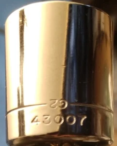 Craftsman 3/4" 6 Point 3/8 Drive Shallow Socket 43007 Inverted G2 Made in USA - Bild 1 von 5