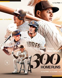 Manny Machado 300 Career Home Runs Collage San Diego Padres 8x10 MLB Photo - Picture 1 of 1