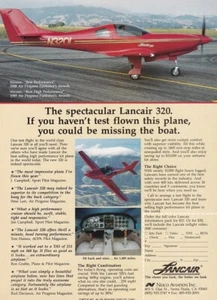 1989 Lancair 320 Aircraft ad 11/4/2022a - Foto 1 di 1