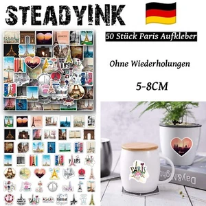 50 Stickerbomb Paris Vinyl Fahhrad Aufkleber Sticker Decal Auto Laptop Wanddeko - Bild 1 von 11