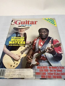 Revista de guitarrista agosto 1983 Muddy Waters Johnny Winter Stevie Ray Vaughan - Imagen 1 de 11