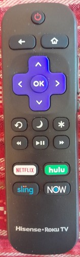 Hisense HU-RCRUS-20 2019 Roku TV Remote Control | IR | Netflix | Hulu
