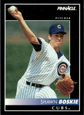1992 Pinnacle Shawn Boskie Chicago Cubs #527 Baseball Card - Image 1 of 2