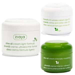 Ziaja Olive Oil Nourishing, Moisturising or Anti-Wrinkle Face Cream for Dry Skin - Picture 1 of 4