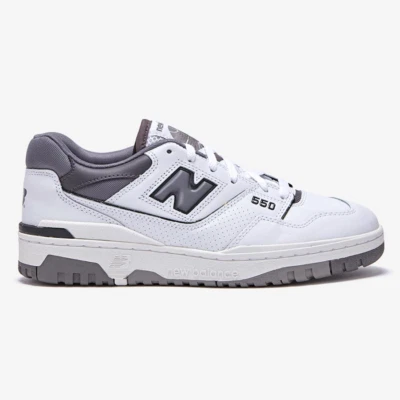 New Balance 550 篮球鞋运动鞋 - 白色/深灰色 (BB550WTG) — 第 1/4 张图片