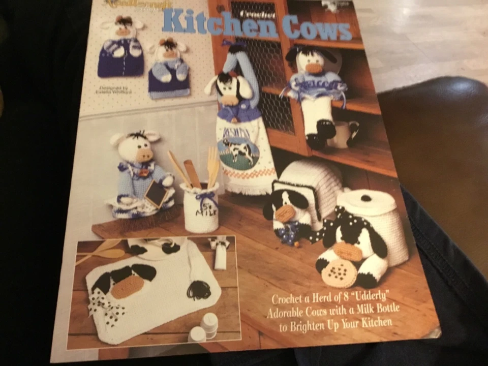 The Needlecraft Shop CROCHET KITCHEN COWS toaster cover, hot pads, placemat etc - Image 1 of 1