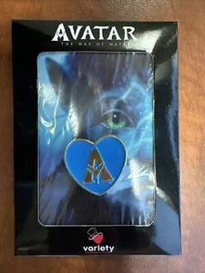 Avatar The Way of Water Variety Childrens Charity Heart Lapel Pin 1" Gold & Blue - Picture 1 of 2