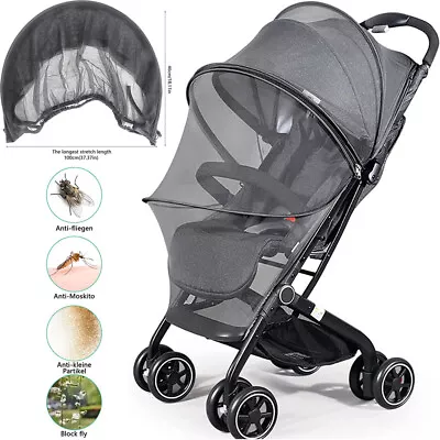 For Baby Stroller Mosquito Bug Fly Insect Sun Dust Protect Cover Net Mesh Pram • 16.79$