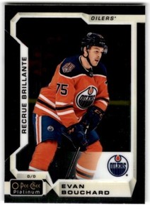 2018-19 O-Pee-Chee Platinum Evan Bouchard Rookie #157 Edmonton Oilers