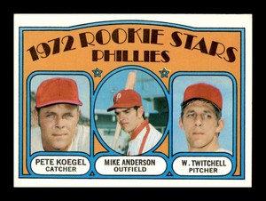 1972 Topps Pete Koegel Mike Anderson Wayne Twitchell #14 Rookie RC NM Phillies