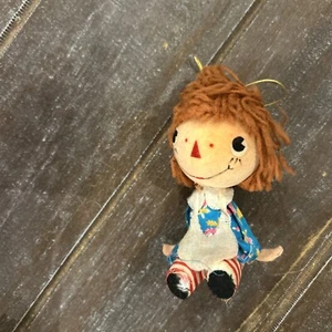 Entzückender Vintage Raggedy Ann Weihnachtsschmuck Japan. 3 Zoll - Bild 1 von 4