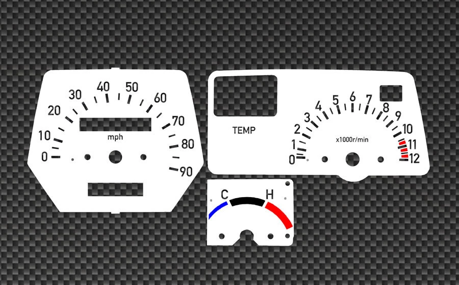 Tachoscheiben passend für Yamaha DT125 MPH Tacho Tachoblatt gauge speedometer - Bild 1 von 1