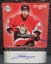 2007-08 UD UPPER DECK BLACK DIAMOND JOSH HENNESSY GEMOGRAPHY SP AUTO RC SENATORS