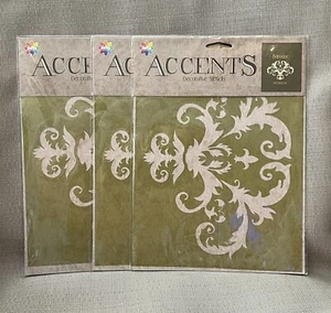 2014 3~SEALED Delta Decorative (Plaid) Stencil~ Baroque, 8.5x 11 Sheet LARGE - Foto 1 di 6
