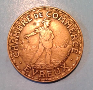 France Notgeld 1 Franc coin 1922. - Picture 1 of 2