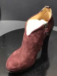 Neu Alberto Fermani burgunderrote Damen-Stiefeletten aus Wildleder Größe 36,5 EU UVP 525 $ - Bild 1 von 8